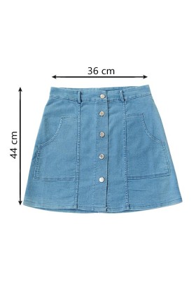 Джинсовая юбка с карманами KC7173