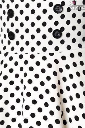 Вінтажна широка спідниця з високим поясом