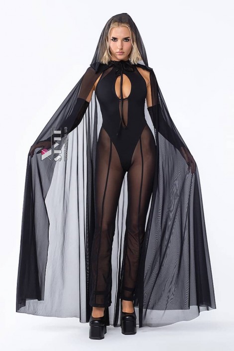 Длинная прозрачная мантия с капюшоном X019 (122019)