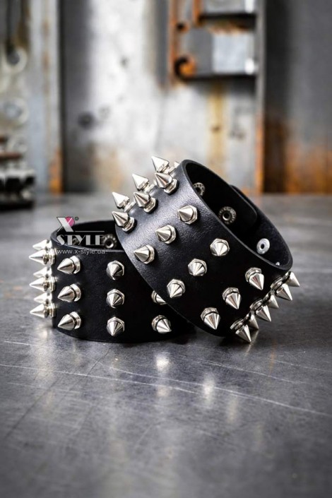 Spike Bracelets 17.5-20 cm (2 pcs) (710176)