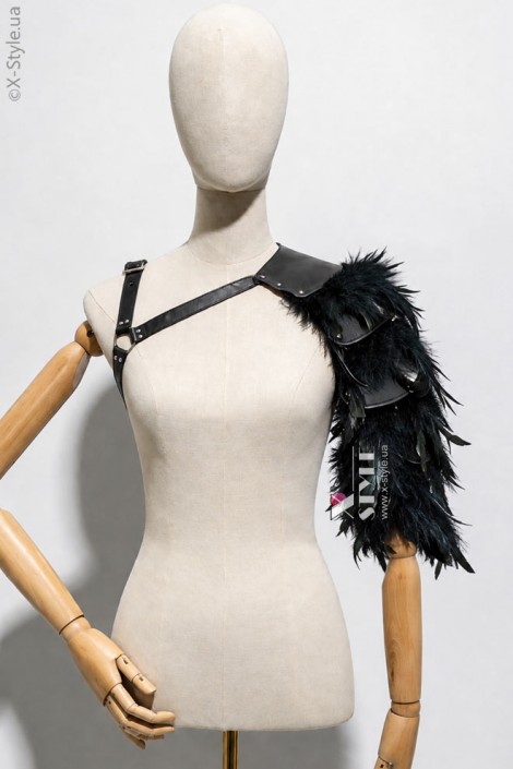 URBEX Black Women's Feather Harness (223002-2)