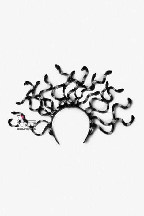 Корона зі зміями на обручі Black/Silver (504261)