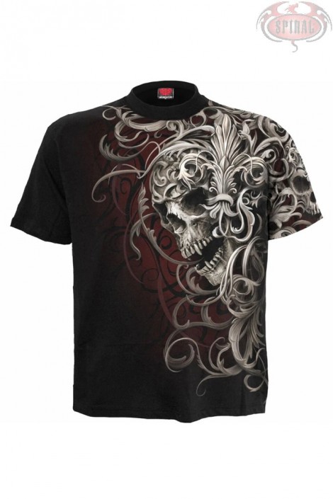 Мужская рок футболка SKULL SHOULDER WRAP (212015)