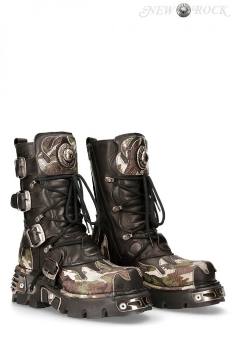 Мужские кожаные ботинки Милитари 591-Italy (310077)