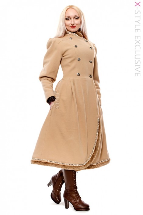 Женское кашемировое пальто X-Style (евро-зима) (115038)