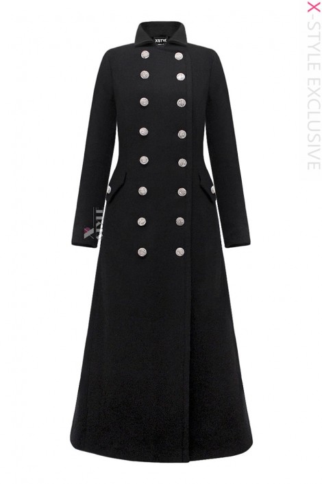 Длинное женское шерстяное пальто X068 (115068)