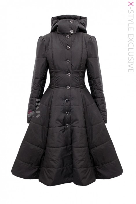 Зимнее пальто с капюшоном X5072 (115072)