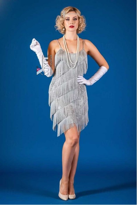 Сверкающее платье с бахромой X5872 (1055872)