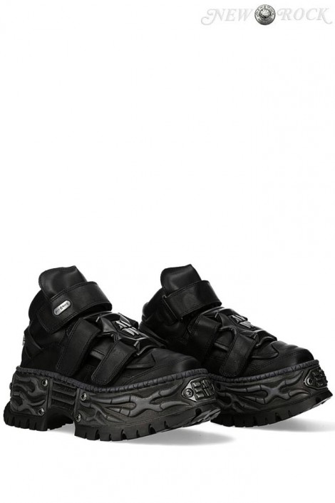 Кожаные кроссовки с винтами New Rock URBAN ELEGANCE (314080)