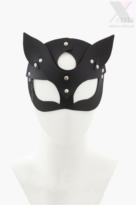 Faux Leather Cat Mask X1200 Black (901200)
