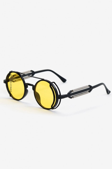 Очки Grunge Punk с желтыми линзами + чехол (905168)