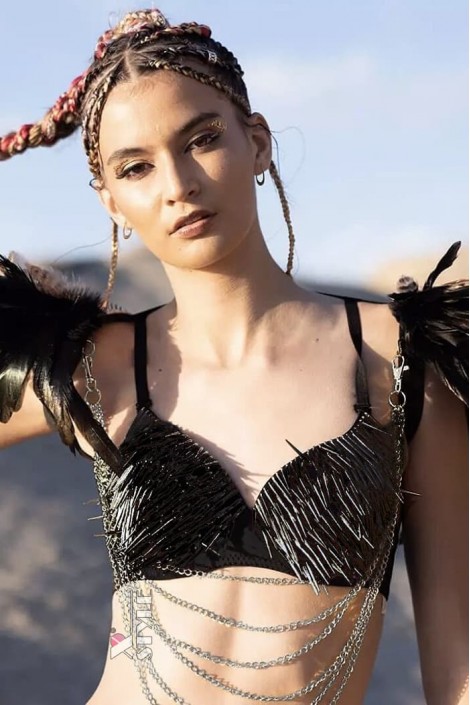 Фестивальный бралетт с шипами X2315 (142315)