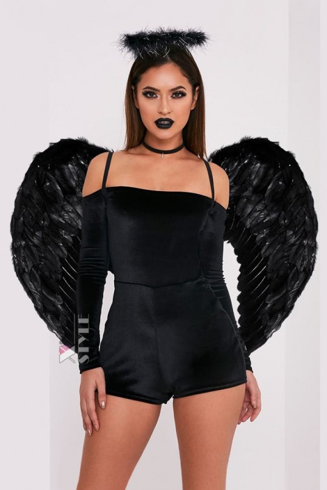 Большие черные крылья ангела CC031 (420031)