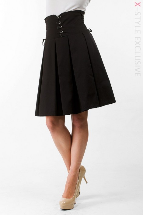 Плиссированная юбка с высокой талией X-Style (107075)