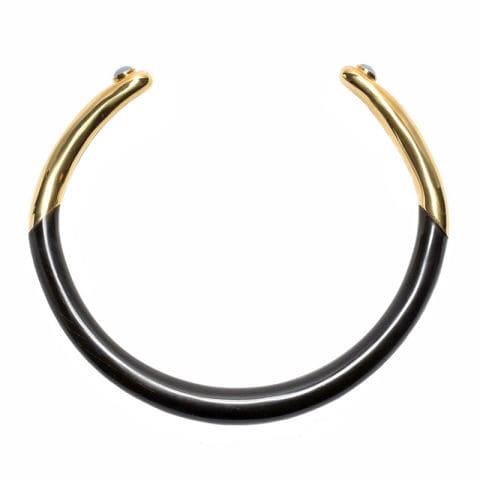Black and gold in one choker