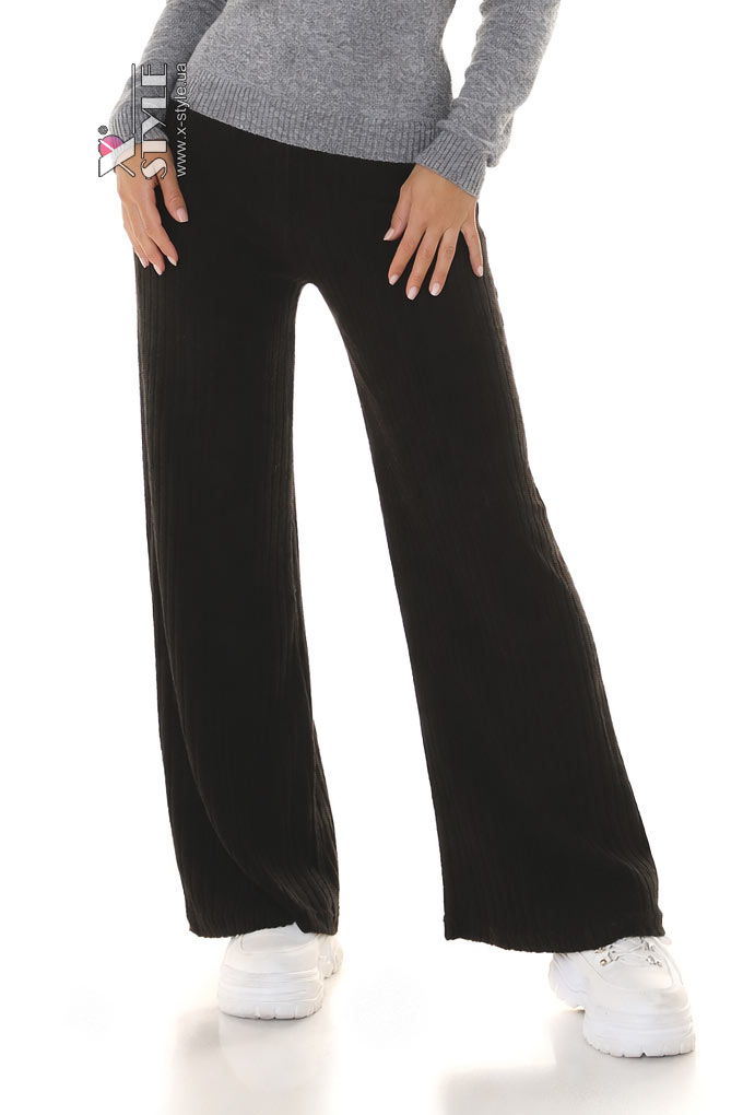 Wide-leg Black Palazzo Pants X8131