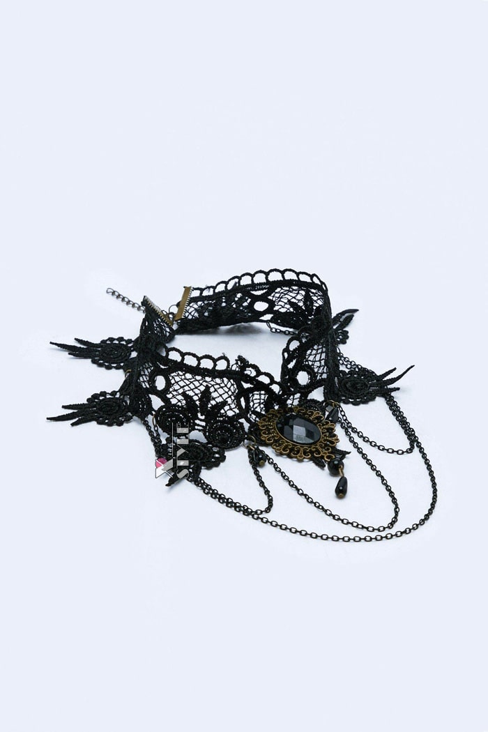 Ожерелье-чокер с цепочками XA2351, 7