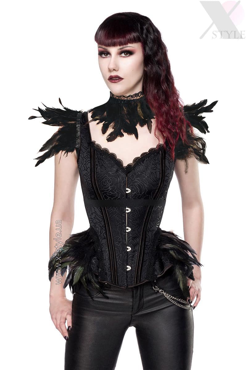 Костюм с перьями Gothic Crow Lady (3 в 1)