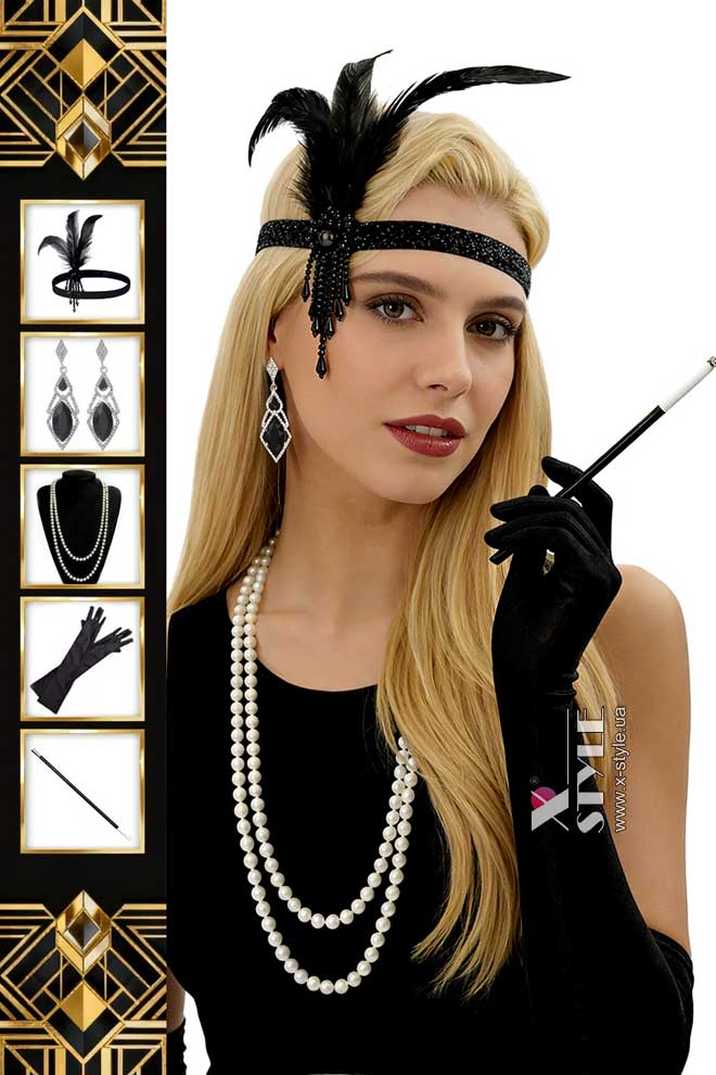 Набір для вечірки Гетсбі (5 предметів)