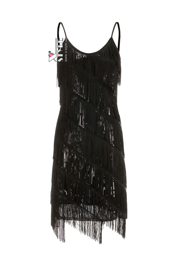 Карнавальный костюм в стиле Гэтсби (платье, шляпа, бусы), 13