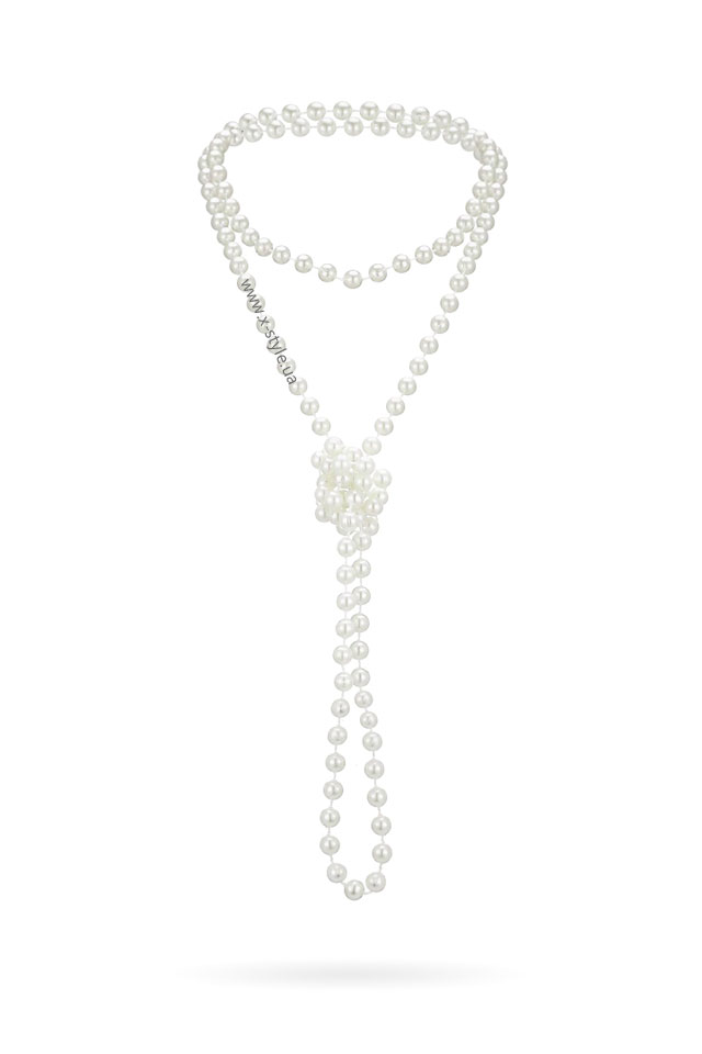 Карнавальный костюм в стиле Гэтсби (платье, шляпа, бусы), 7