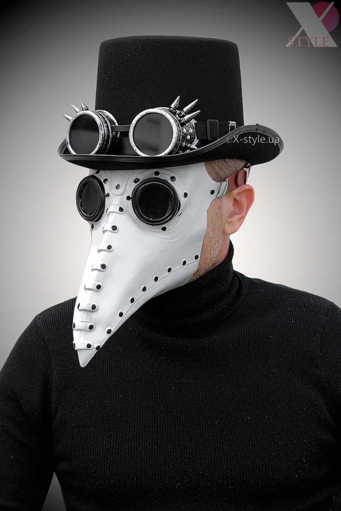 Комплект Чумной доктор (маска, шляпа, гогглы), 5