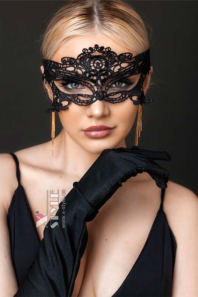 Lace Black Face Mask X1001, 7