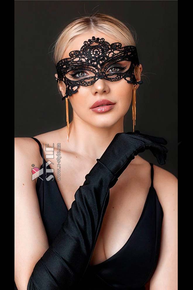 Lace Black Face Mask X1001, 5