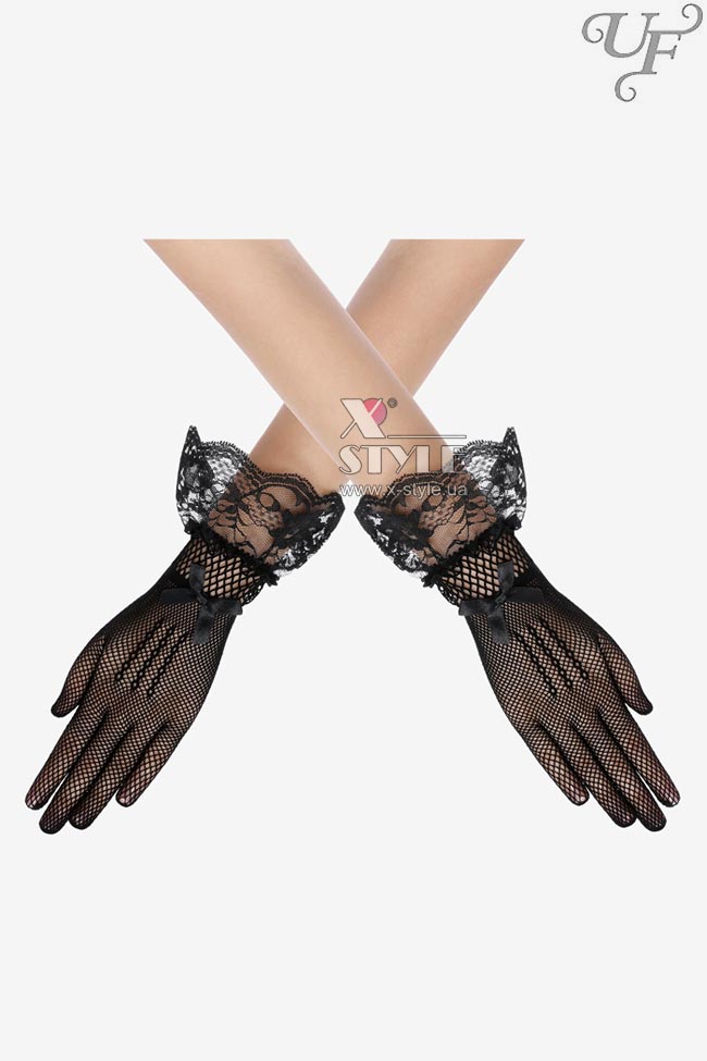 Mesh Gloves with Bows X2212, 5