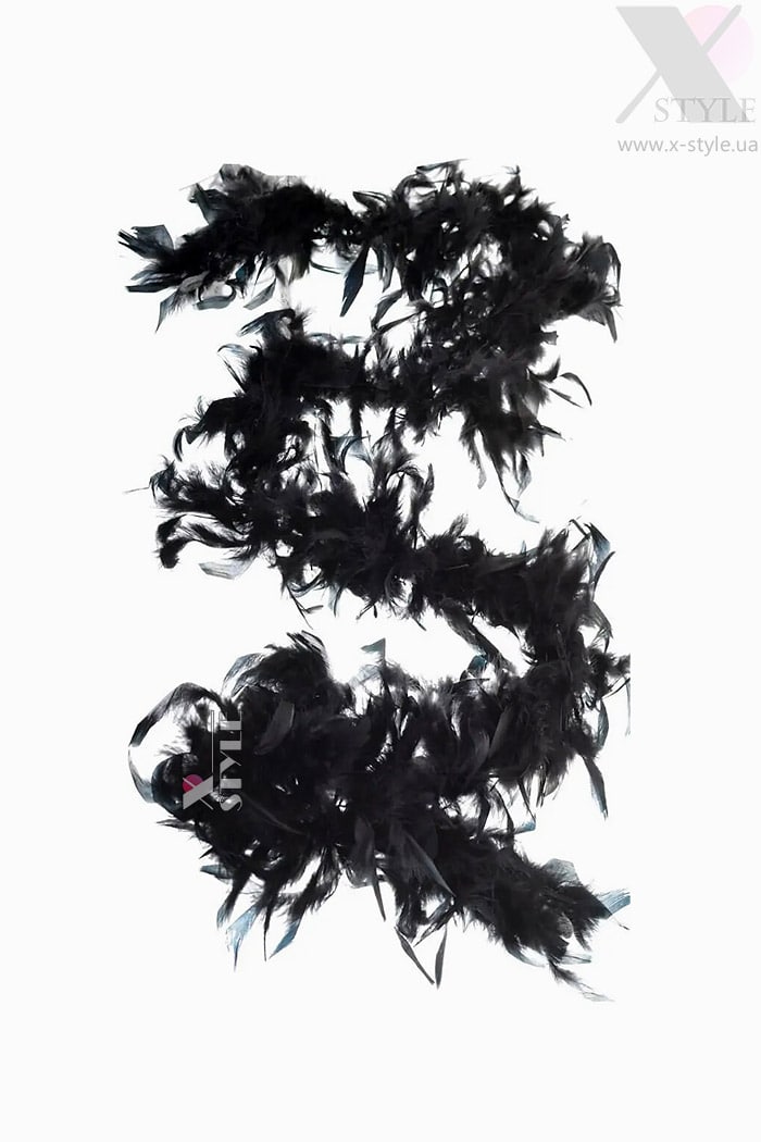 Чорне боа в стилі Gatsby UF4212