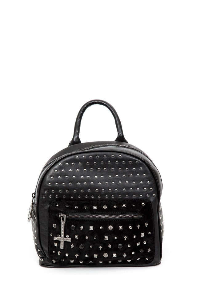 New Rock Leather Studded Backpack, 3