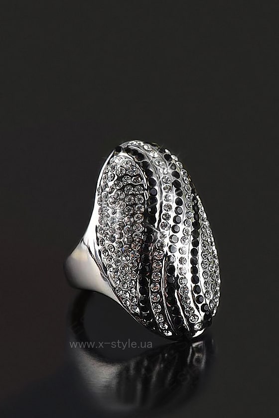 Массивное овальное кольцо с камнями XJ8174, 3
