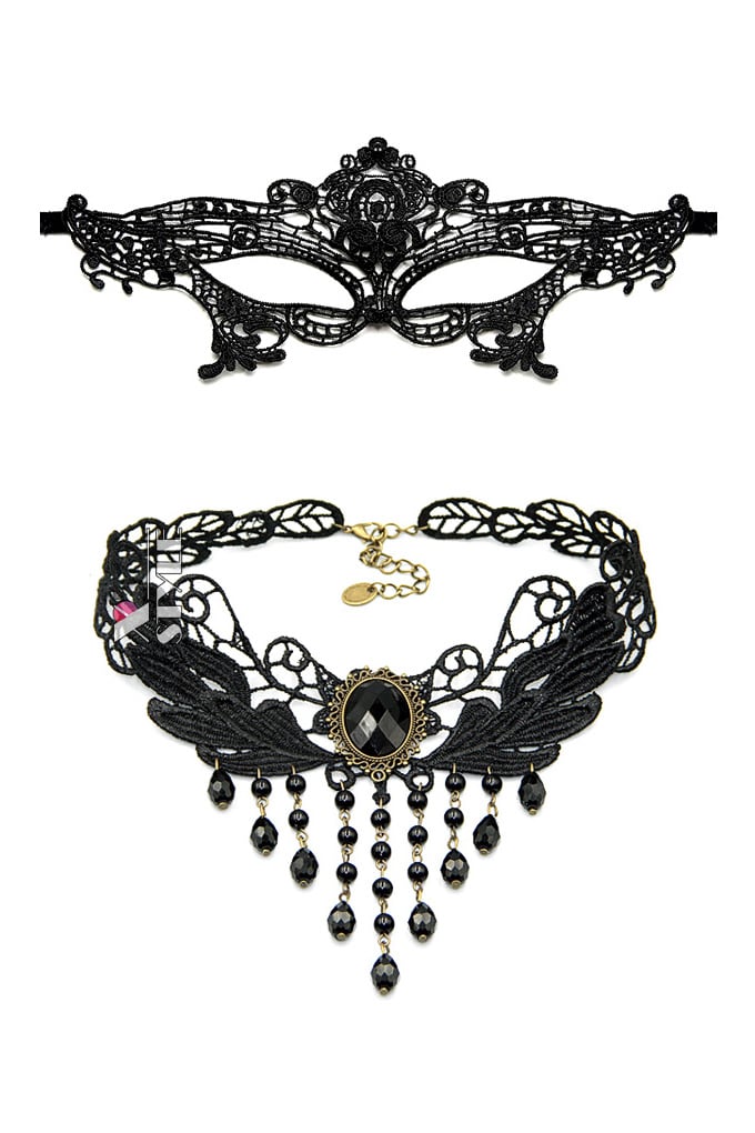 Карнавальний набір (маска та чокер)