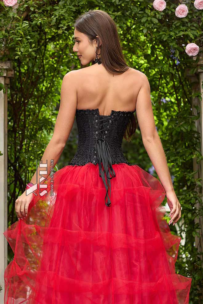 Жаккардовый корсет с застежкой бюск C1085, 5