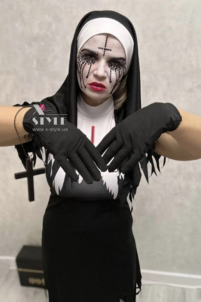 Наклейки-стикеры на лицо "Плачущая монахиня", 5