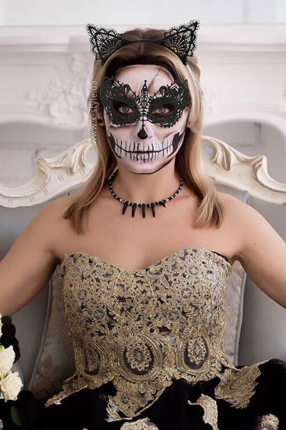 Набор на Хэллоуин: маска и ушки