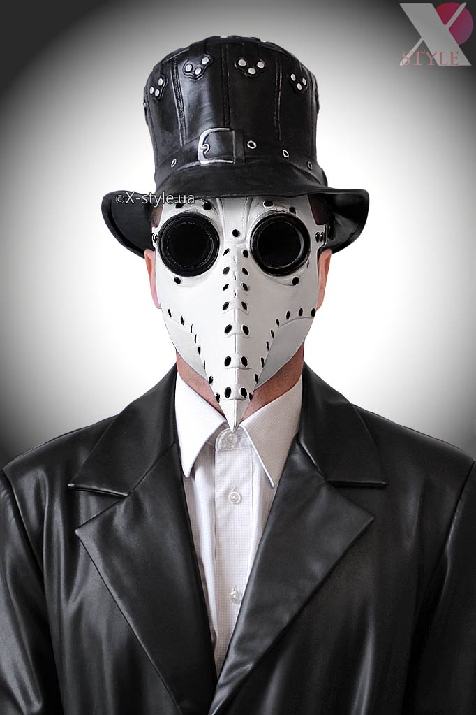 Белая маска чумного доктора XA1072, 5