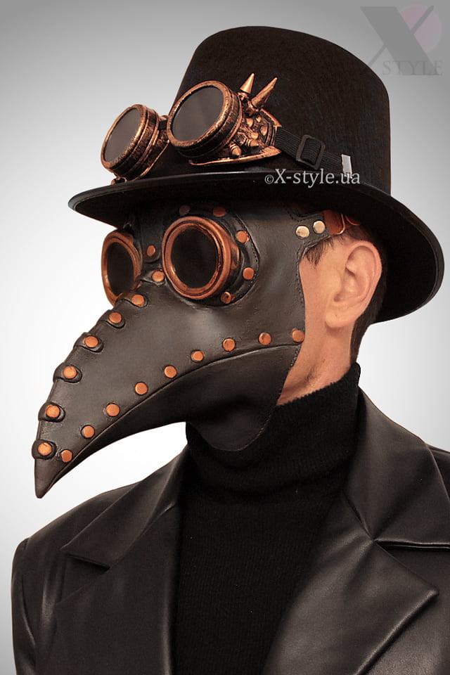 Комплект "Чумной доктор" (маска, шляпа, очки), 3