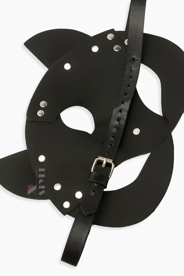Faux Leather Cat Mask X1200 Black, 9