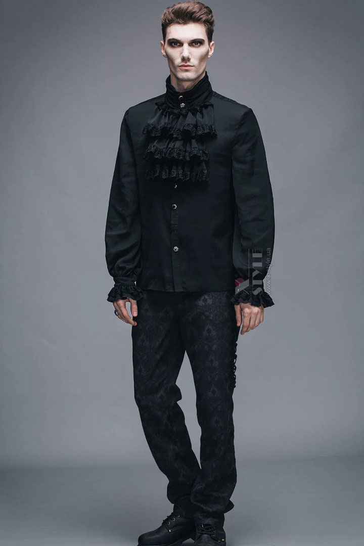 Regency Aristocrat Men's Shirt with Jabot, 3