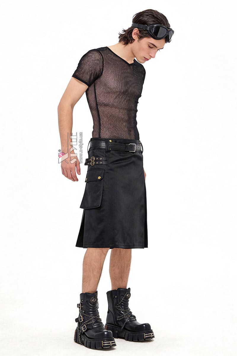 Мужской топ сетка с коротким рукавом XC023, 5