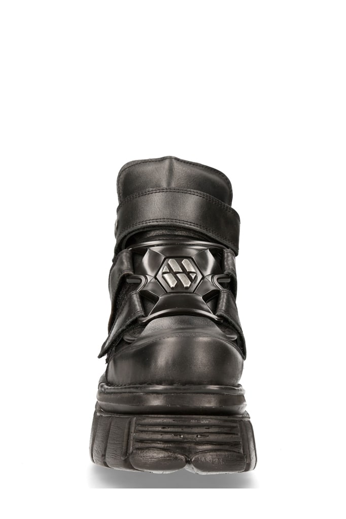 Черные кожаные ботинки NM14018, 3