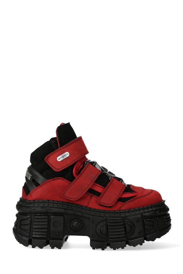 ALASKA ANTE Chunky Leather Platform Sneakers, 3