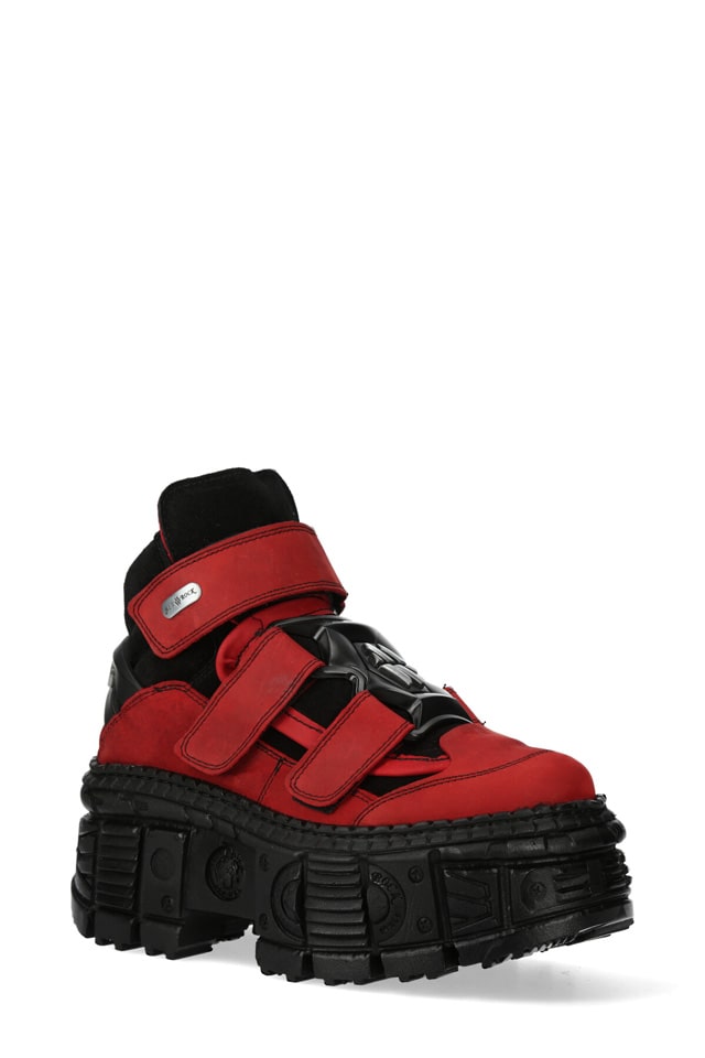 ALASKA ANTE Chunky Leather Platform Sneakers, 9