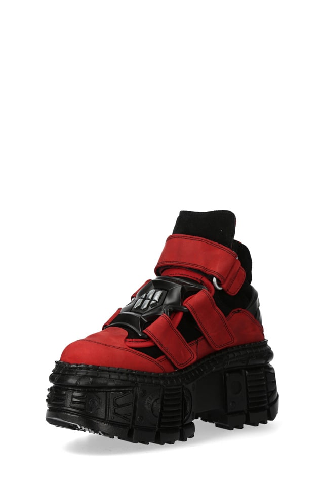 ALASKA ANTE Chunky Leather Platform Sneakers, 5