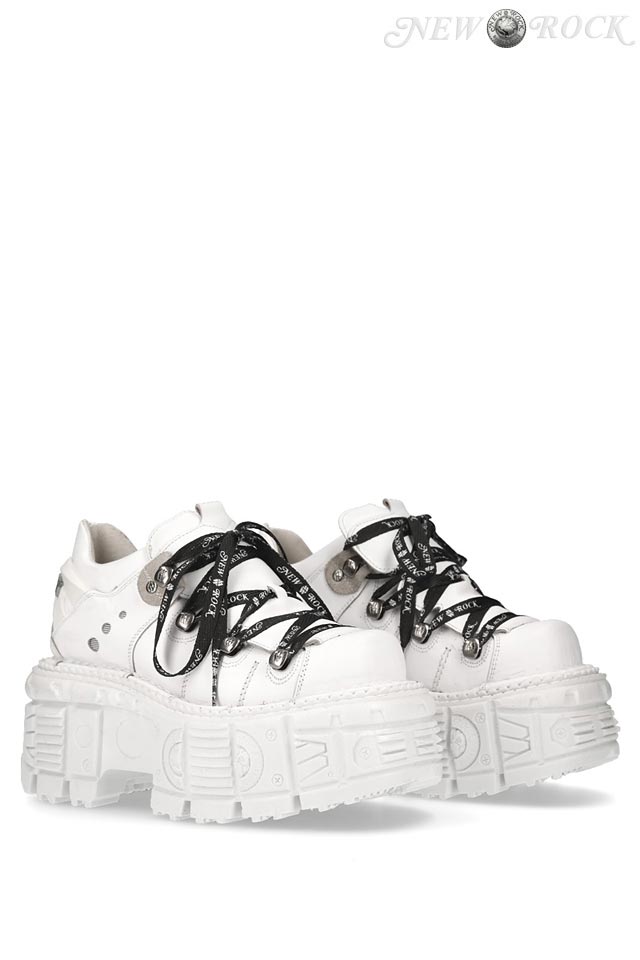 Масивні шкіряні кросівки TANK NAPA BLANCA