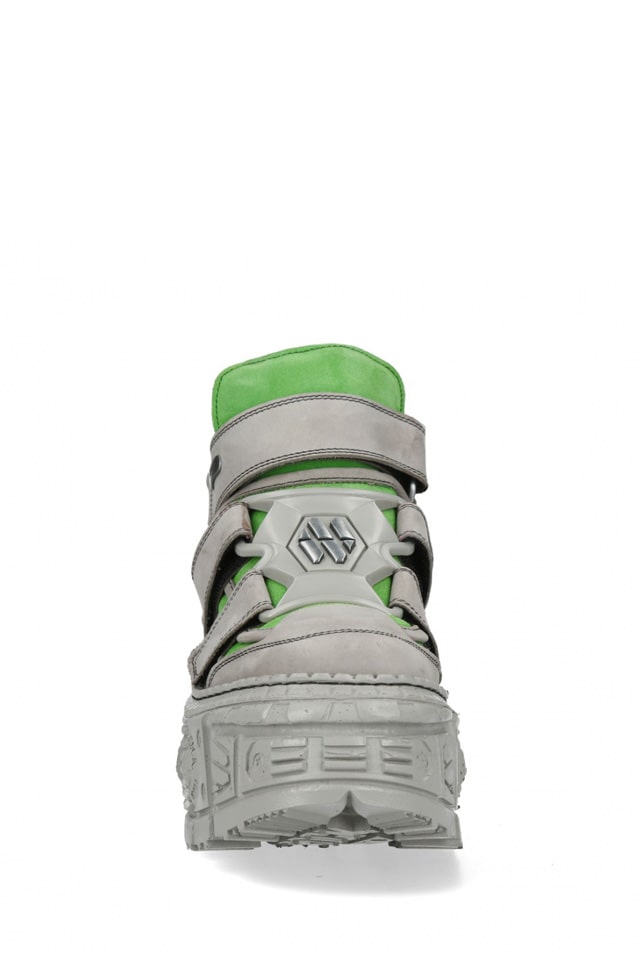 Кожаные кроссовки на массивной платформе VERDE FLUOUR, 3