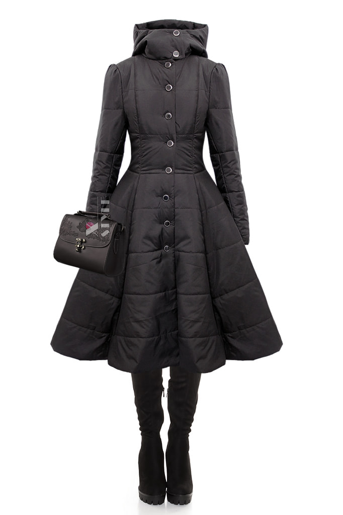 Зимнее пальто с капюшоном X5072, 3