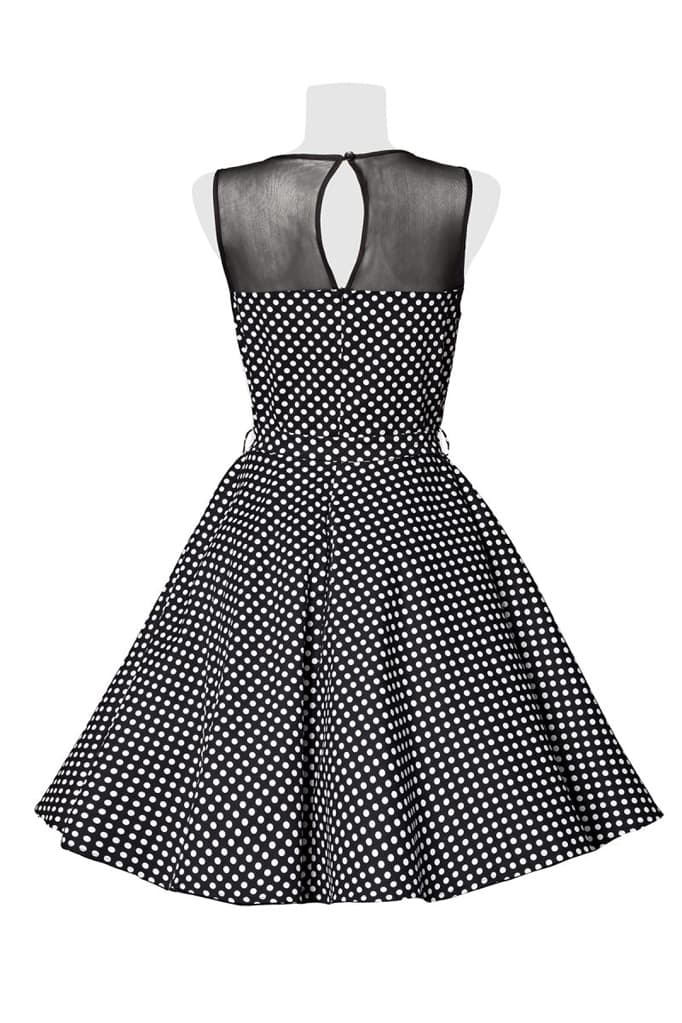 Платье в горошек в стиле Ретро B5514, 5