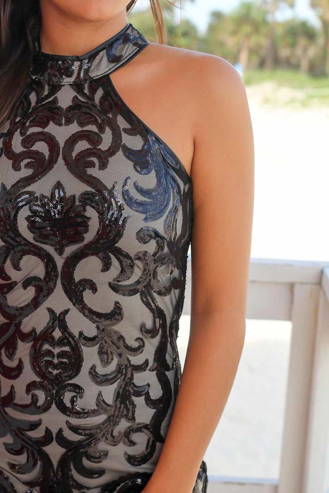 Короткое платье с пайетками Melissa Gray, 7